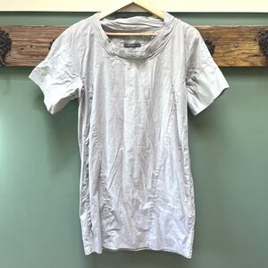 Backstage Grey Cotton Cowl Neck Shift Dress with Pockets‎ Womens Small